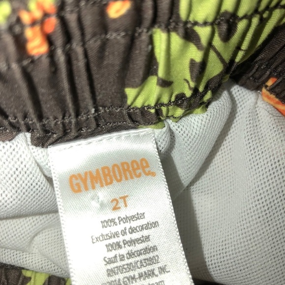 Gymboree toddler boys brown pineapple swim trunks - Picture 3 of 3